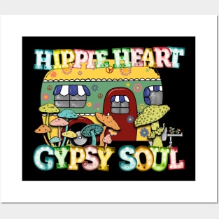 Hippie Heart Gypsy Soul Posters and Art